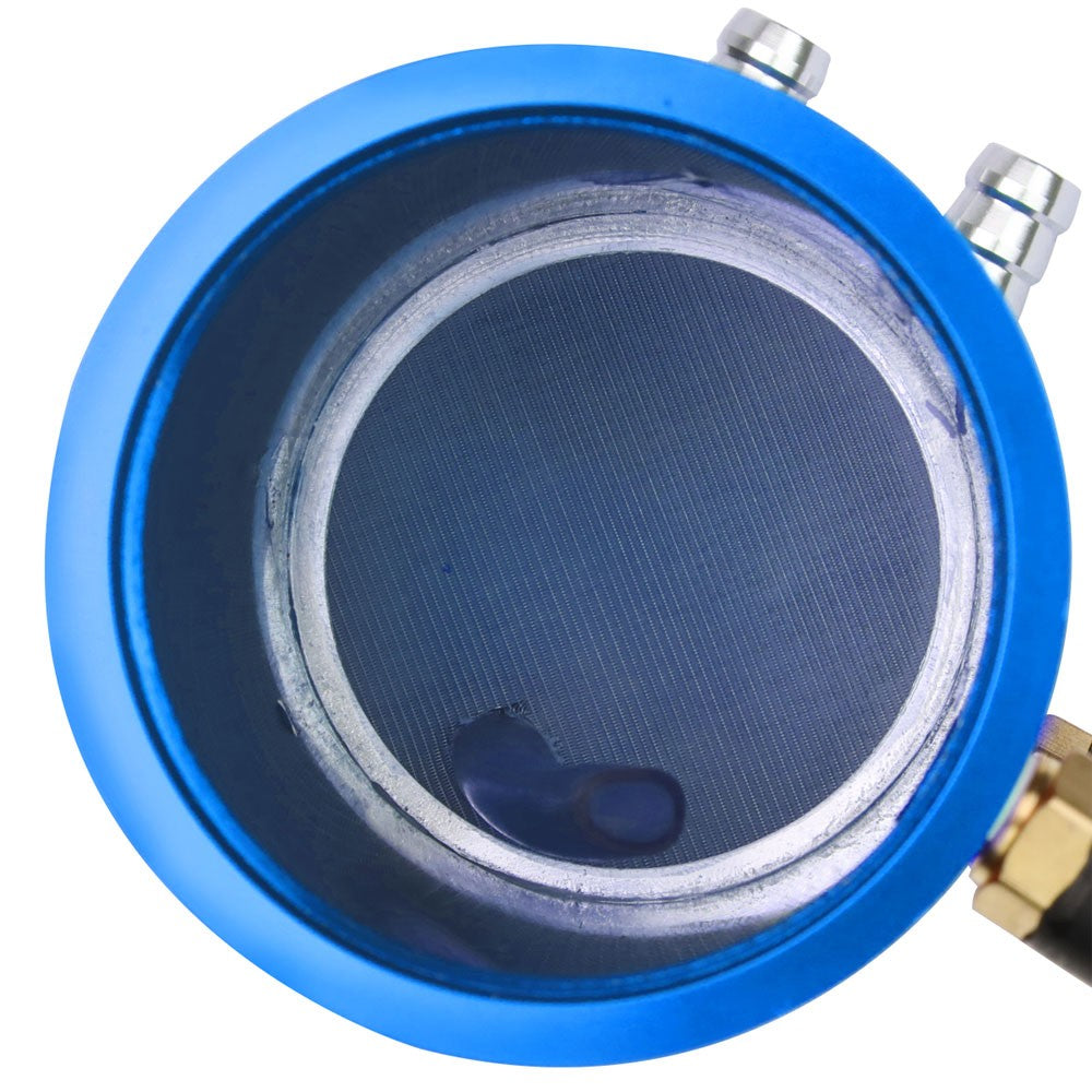 Universal Aluminum Anodized Blue 140 ML Oil Catch Tank Reservoir Breather