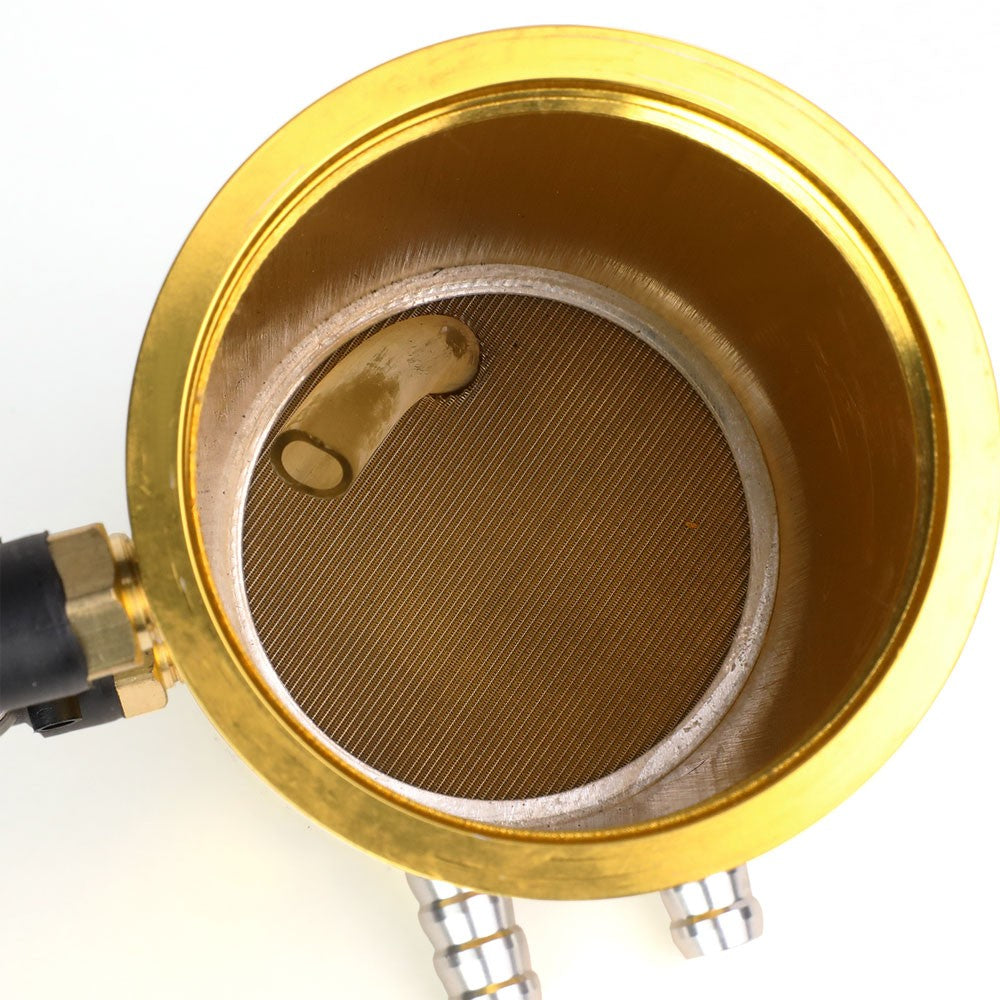 Universal Aluminum Anodized Gold 140 ML Oil Catch Tank Reservoir Breather