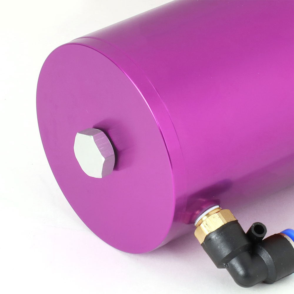 Universal Aluminum Anodized Purple 140 ML Oil Catch Tank Reservoir Breather