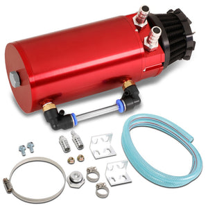 Universal Aluminum Anodized Red 140 ML Oil Catch Tank Reservoir Breather