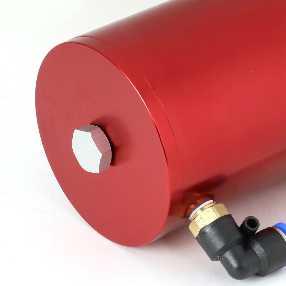 Universal Aluminum Anodized Red 140 ML Oil Catch Tank Reservoir Breather