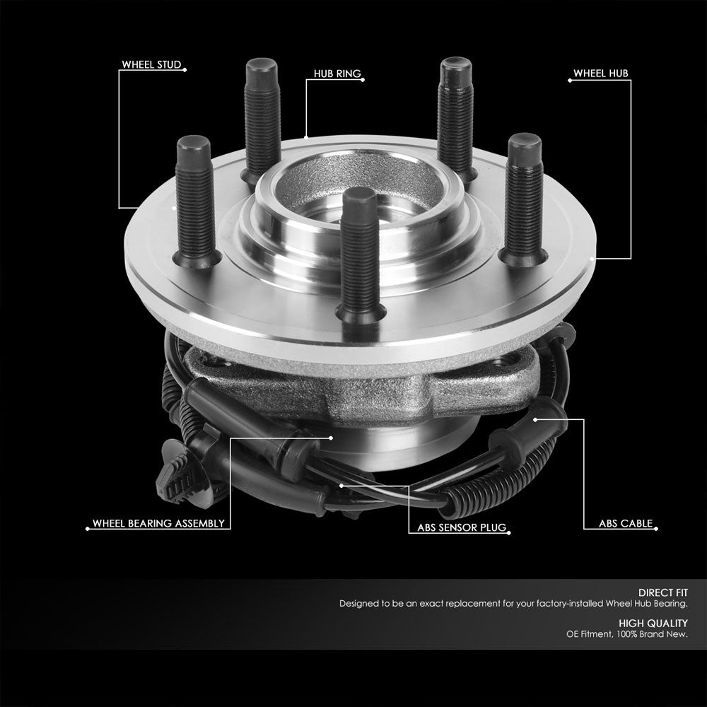 Front Left+Right Bolt in Wheel Bearing Hub Assembly For 02-05 Ford Explorer