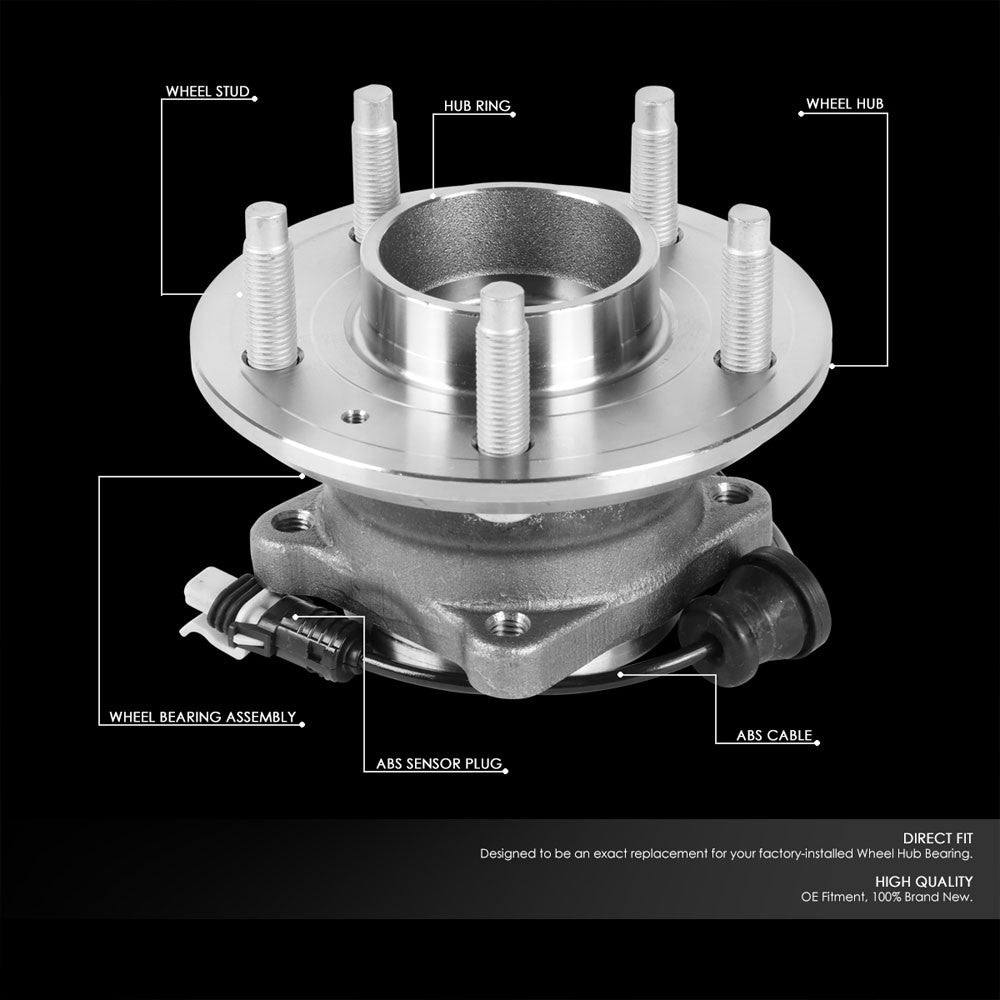 Rear Steel Bolt in Wheel Bearing Hub Assembly For 08-15 Chevrolet Captiva Sport