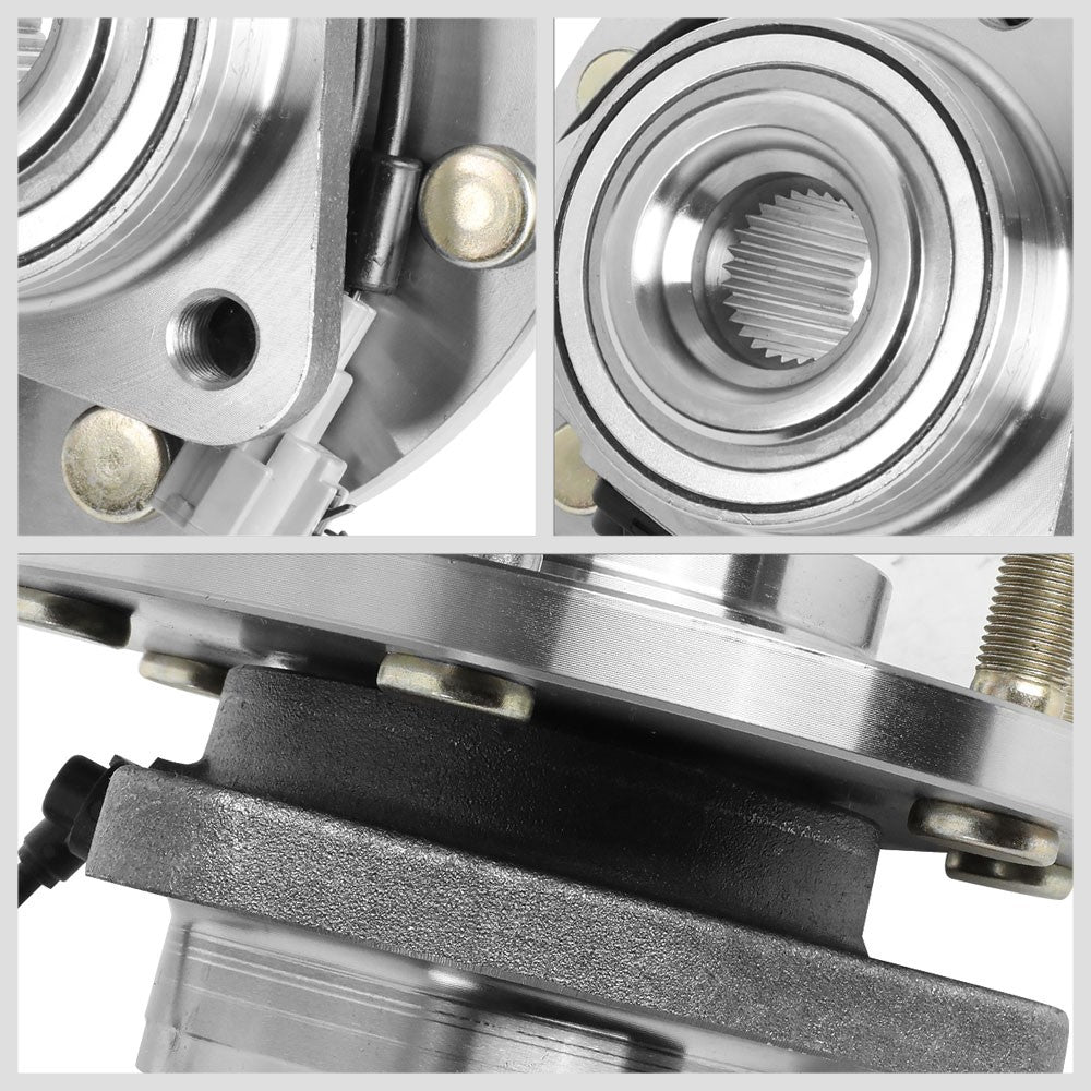Front Left+Right Bolt in Wheel Bearing Hub Assembly For 04-07 Nissan Titan/QX56