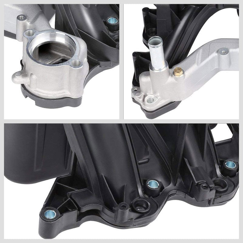 Black OE Intake Manifold works with 03-15 Ford E-Series/00-05 Ford F-Series-Performance-BuildFastCar