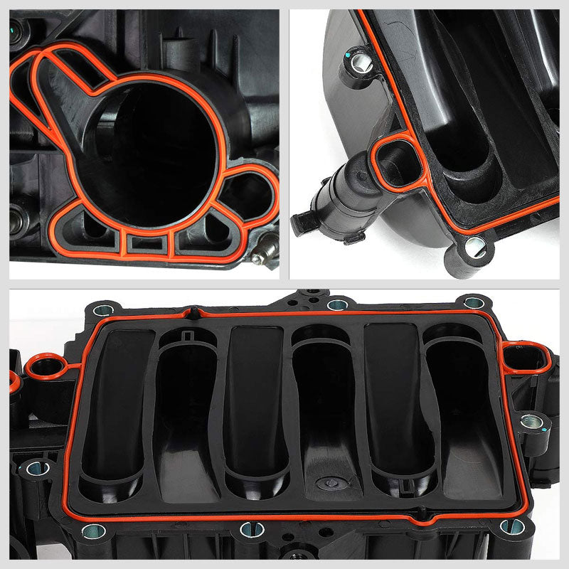 ABS Plastic Black OE Intake Manifold For 93-95 Chevrolet Lumina APV 3.8L V6-Air Intake Systems-BuildFastCar-BFC-ITKM-CHEV93LUMI-BK