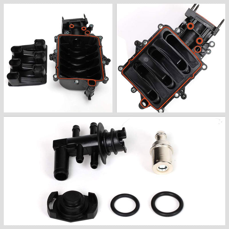 ABS Plastic Black OE Intake Manifold For 93-95 Chevrolet Lumina APV 3.8L V6-Air Intake Systems-BuildFastCar-BFC-ITKM-CHEV93LUMI-BK