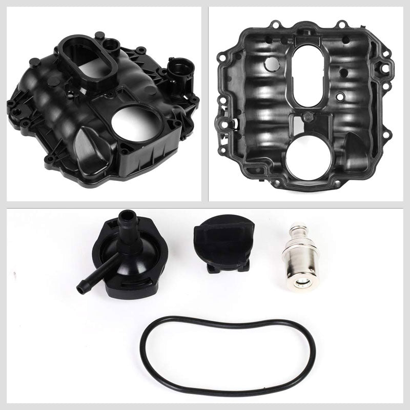 ABS Plastic Black OE Engine Intake Manifold For 96-98 Chevrolet C1500 4.3L V6-Air Intake Systems-BuildFastCar-BFC-ITKM-CHEV96C1500-BK