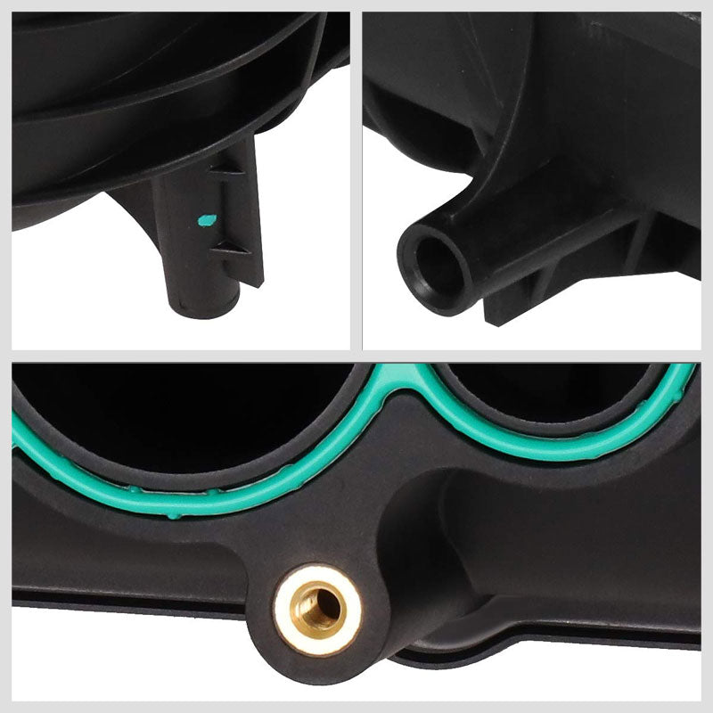 ABS Plastic Black OE Intake Manifold For 00-18 Ford E-350 Super Duty 6.8L V10-Air Intake Systems-BuildFastCar-BFC-ITKM-FOR00E350SD-BK