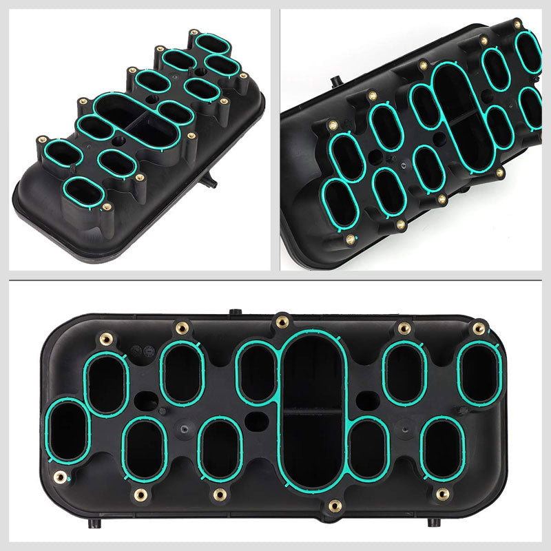 ABS Plastic Black OE Intake Manifold For 00-18 Ford E-350 Super Duty 6.8L V10-Air Intake Systems-BuildFastCar-BFC-ITKM-FOR00E350SD-BK