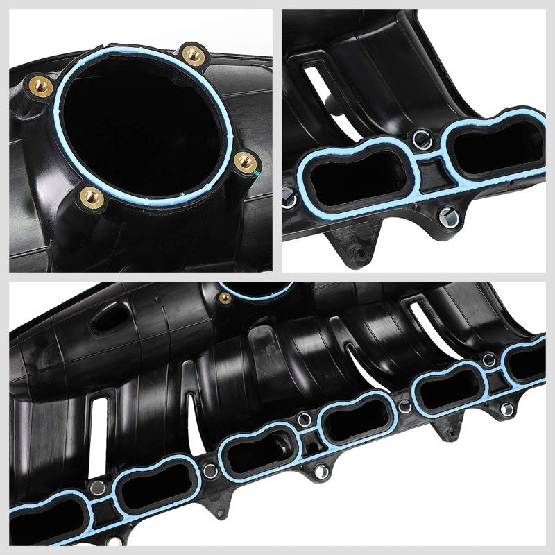 ABS Plastic Black OE Intake Manifold For 08-09 Chevrolet Trailblazer 4.2L DOHC-Air Intake Systems-BuildFastCar-BFC-ITKM-CHEV09TRABLZ-BK