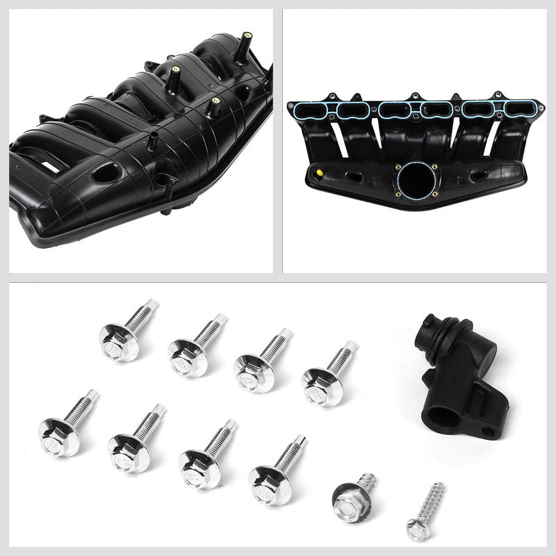 ABS Plastic Black OE Intake Manifold For 08-09 Chevrolet Trailblazer 4.2L DOHC-Air Intake Systems-BuildFastCar-BFC-ITKM-CHEV09TRABLZ-BK