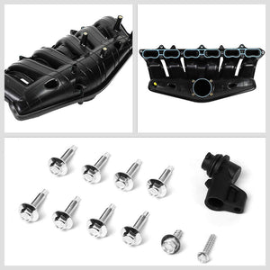 ABS Plastic Black OE Intake Manifold For 08-09 Chevrolet Trailblazer 4.2L DOHC-Air Intake Systems-BuildFastCar-BFC-ITKM-CHEV09TRABLZ-BK