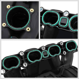 ABS Plastic Black OE Engine Intake Manifold For 10-17 Chevrolet Equinox 2.4L-Air Intake Systems-BuildFastCar-BFC-ITKM-CHEV10EQUI-BK