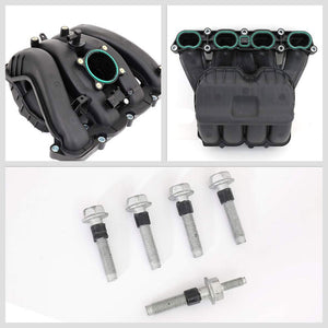 ABS Plastic Black OE Engine Intake Manifold For 10-17 Chevrolet Equinox 2.4L-Air Intake Systems-BuildFastCar-BFC-ITKM-CHEV10EQUI-BK