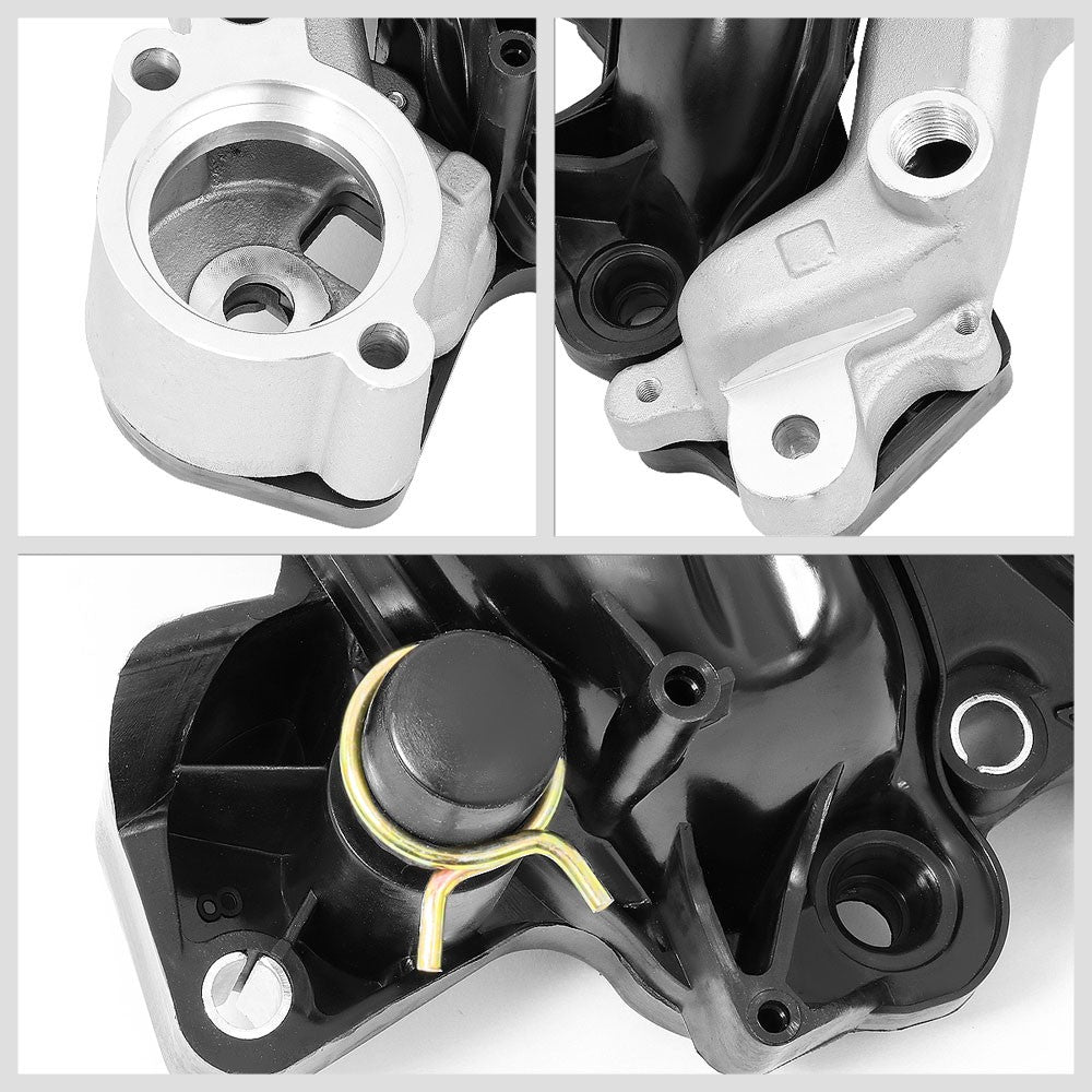 Black ABS Plastic OE Intake Manifold For 09-14 Ford E-150/E-250 4.6L V8 SOHC