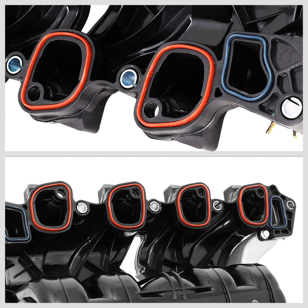 Black ABS Plastic OE Intake Manifold For 09-14 Ford E-150/E-250 4.6L V8 SOHC