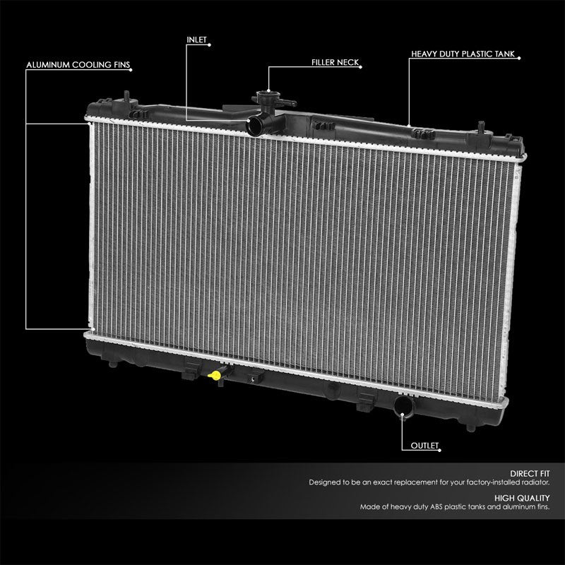 Lightweight OE Style 1-Row Aluminum Core Radiator For 13-18 Toyota Avalon 3.5 V6-Cooling Systems-BuildFastCar-BFC-RADOE-13270