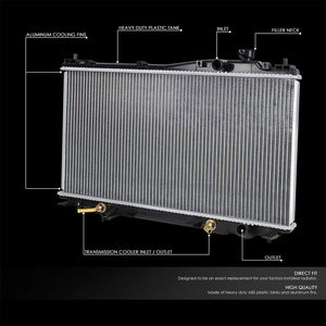 Lightweight OE Style Aluminum Core Radiator For 01-05 Honda Civic 1.7L AT-Performance-BuildFastCar