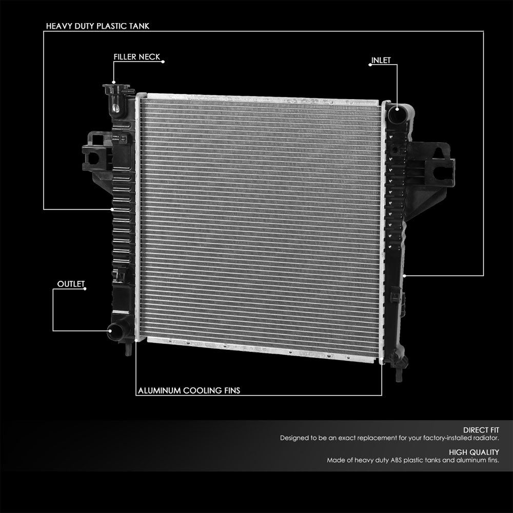 OE Style Aluminum Core Replacement Cooling Radiator For 02-05 Jeep Liberty