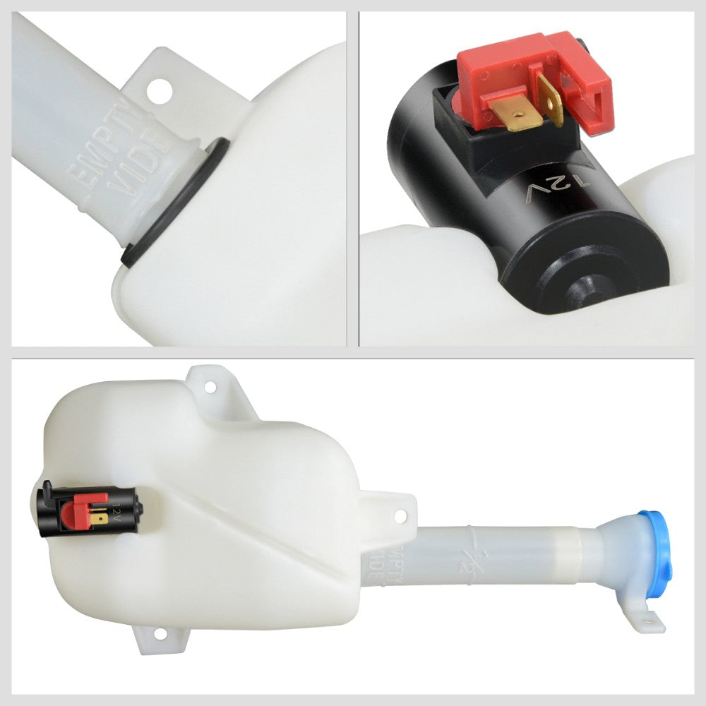 Windshield Washer Reservoir Tank Pump+Cap+Filler Tube 90-93 Accord BFC-WTANK-HON1288105