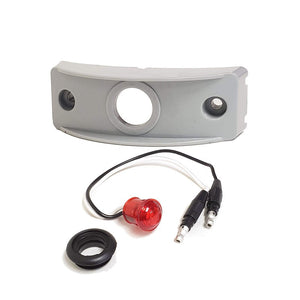 Peterson 176KR Red Side Marker Light+Gray Side Surface Mount For Curved Surfaces-Trailer Light Parts-BuildFastCar-BFC-TTP-MSC-SMLC-0004