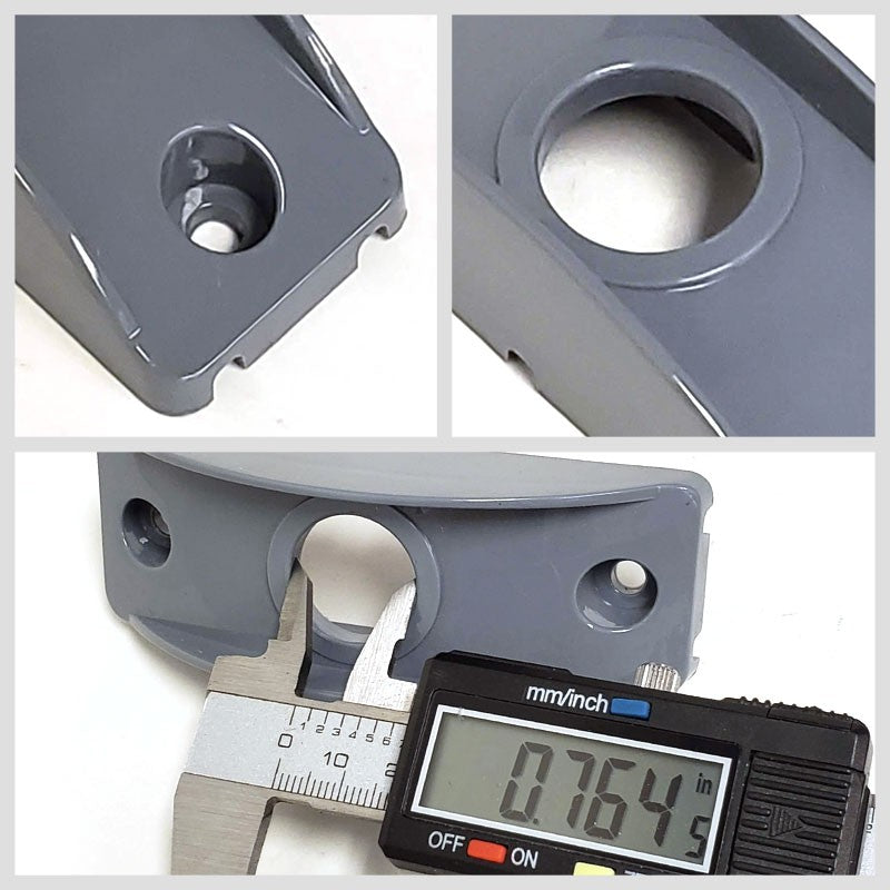 2 Pcs Peterson B176-10 Gray Polymer Side Marker Surface Mount For Flat Surfaces-Trailer Light Parts-BuildFastCar-BFC-TTP-SMSM-PET-176-10-X2