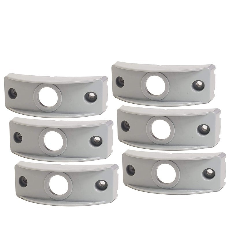 6 Pcs Peterson B176-13 Gray Polymer Side Marker Surface Mount For Curved Surface-Trailer Light Parts-BuildFastCar-BFC-TTP-SMSM-PET-176-13-X6