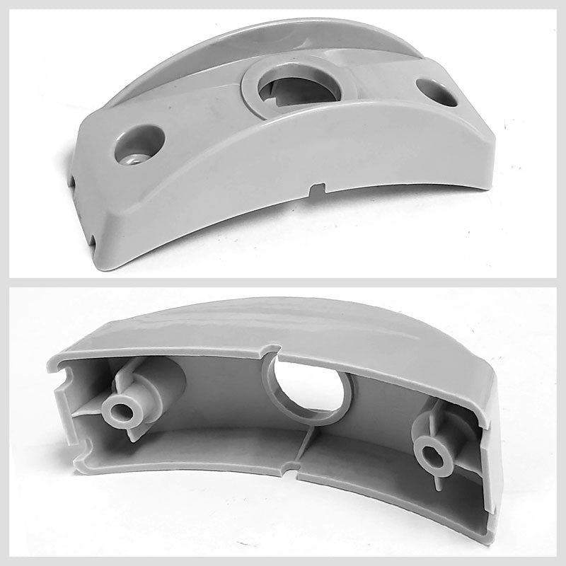 Peterson Amber Side Marker Light+Gray Side Surface Mount For Curved Surfaces-Trailer Light Parts-BuildFastCar-BFC-TTP-MSC-SMLC-0002