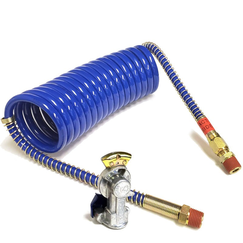 Phillips Service 11-718 Coiled Air+12-006 Gladhand For Freight Tractor/Trailer-Trailer Brake Parts-BuildFastCar-BFC-TTP-MSC-CAGH-0002