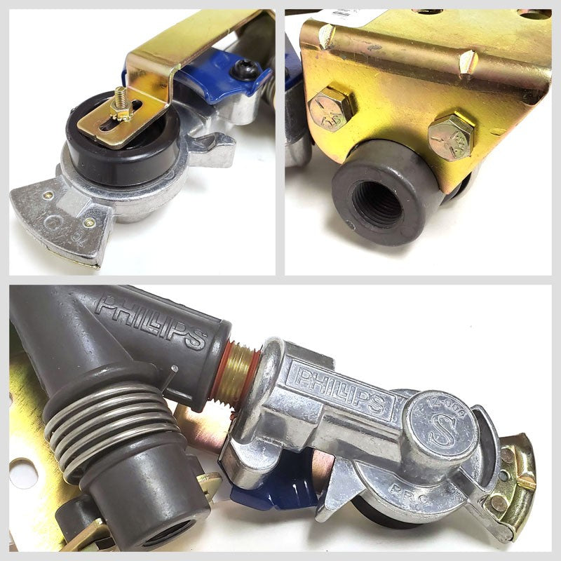 Phillips 12-4506 Blue Service Angle Mount Swinger Gladhand For Tractor/Trailer-Trailer Brake Parts-BuildFastCar-BFC-TTP-GLHD-PHIL-12-4506