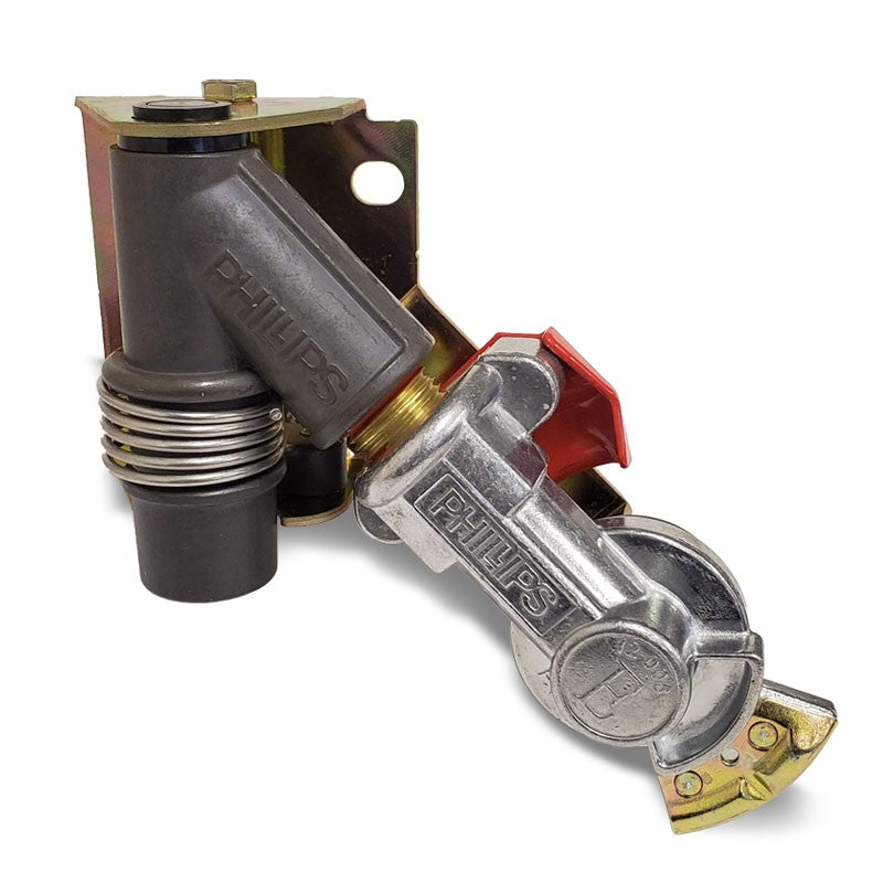 Phillips 12-4508 Red Emergency Angle Mount Swinger Gladhand For Tractor/Trailer-Trailer Brake Parts-BuildFastCar-BFC-TTP-GLHD-PHIL-12-4508