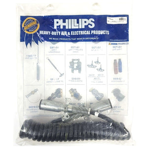 Phillips 24-4621 NONABS PERMACOIL 15' Coiled Cable Electrical Assembly Zinc plug
