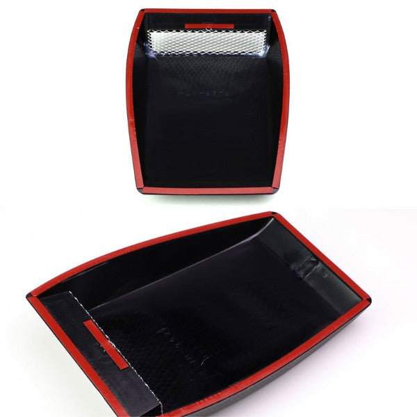 Universal Black Carbon Fiber Design Style Air Flow Vent Bonnet Hood Scoop Cover-Exterior-BuildFastCar