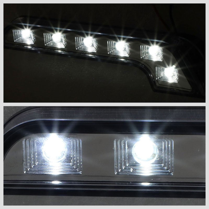 Universal DC 12V L-Shape Clear Len Chrome Housing Fog Light+Toggle Switch+Wiring-Lighting-BuildFastCar-BFC-FOLK-SW-UNI-CH