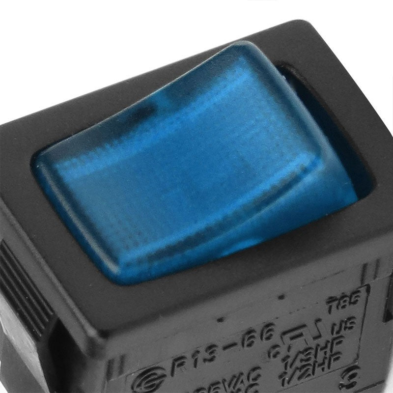 Car Boat Truck 12V 20A 3 Pin On/Off Blue LED Rocker Power Toggle Switch Control-Control Switches-BuildFastCar-BFC-CONSW-T1-BL