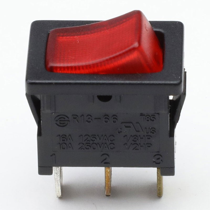 Car Boat Truck 12V 20A 3 Pin On/Off Red LED Rocker Power Toggle Switch Control-Control Switches-BuildFastCar-BFC-CONSW-T1-RD