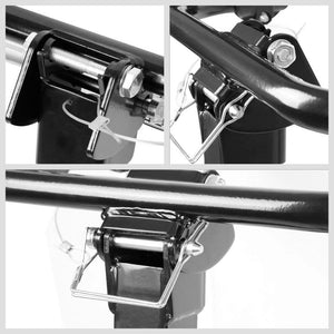 Black Adjust 35 Degree Tilt Fold-Up 2" Hitch Mount Bike Bicycle Carrier Holder-Exterior-BuildFastCar
