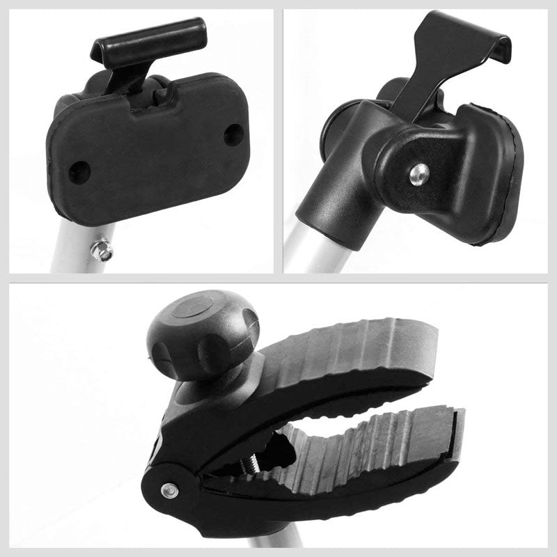 Powdered Coated Silver Universal Fixed Trunk Mount Bike Bicycle Carrier Holder-Exterior-BuildFastCar