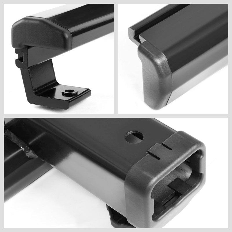 Coated Black 2-Bar Adjust Pickup Trunk Bed Mount Utility Truck Bed Carrier Rack-Exterior-BuildFastCar