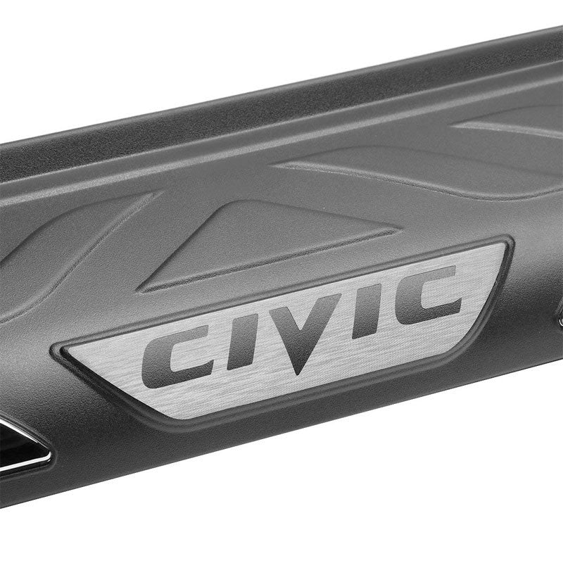 TPE Black Chrome Trim Rear Bumper Cover Scratch Protector For 16-17 Civic 4DR-Exterior-BuildFastCar