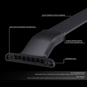 Black Aluminum OE Style Bolt-On Top Roof Rack Rail Cross Bar For 11-17 Odyssey-Exterior-BuildFastCar