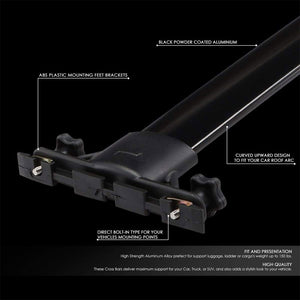 Black Aluminum OE Style BoltOn Top Roof Rack Rail Cross Bar For 01-07 Highlander-Exterior-BuildFastCar