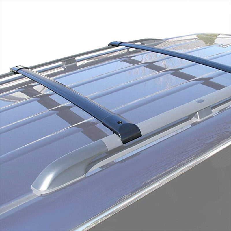 Black Aluminum OE Style Bolt-On Top Roof Rack Rail Cross Bar For 05-10 Odyssey-Exterior-BuildFastCar