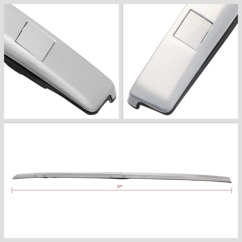 Silver ABS Plastic OE Style Bolt-On Top Roof Rack Side Bar For 12-16 CR-V LX-Exterior-BuildFastCar