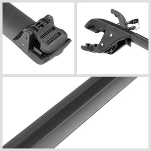 Black Aluminum Bar 0.75" T/1.5" W Top Roof Rack Rail Cross Bar For SUV/Car/VAN-Exterior-BuildFastCar