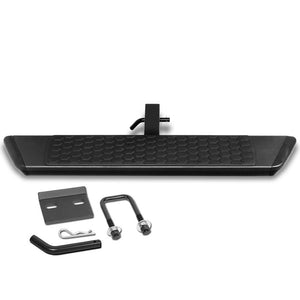 36"Long/5.5L Wide Flat Step Heavy Duty Tow Hitch Step Bar Black For 2" Receiver-Exterior-BuildFastCar