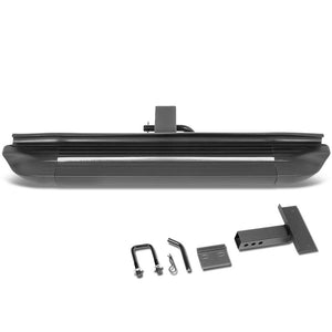 26.75"Long/4" Wide Square Step Heavy Duty Hitch Step Bar Black For 2" Receiver-Exterior-BuildFastCar