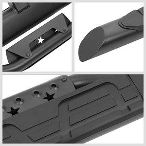36.5"Long/3.75" OD Oval 45 Tilt-Cut Hitch Step Bar Black For 2" Receiver-Exterior-BuildFastCar