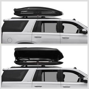 Black Aluminum/ABS Plastic OE Roof Box For 15-19 Cadillac Escalade/ESV 6.2L V8